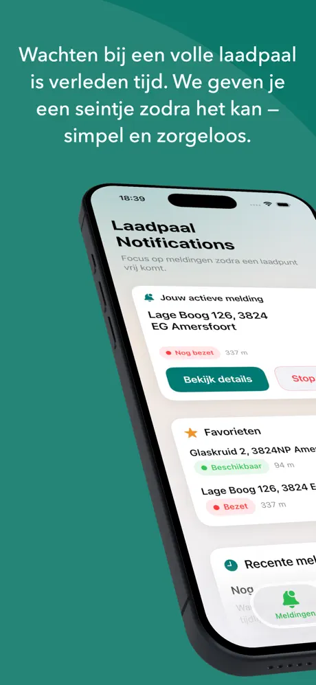 Laadpaal Notifications - Meldingen overzicht